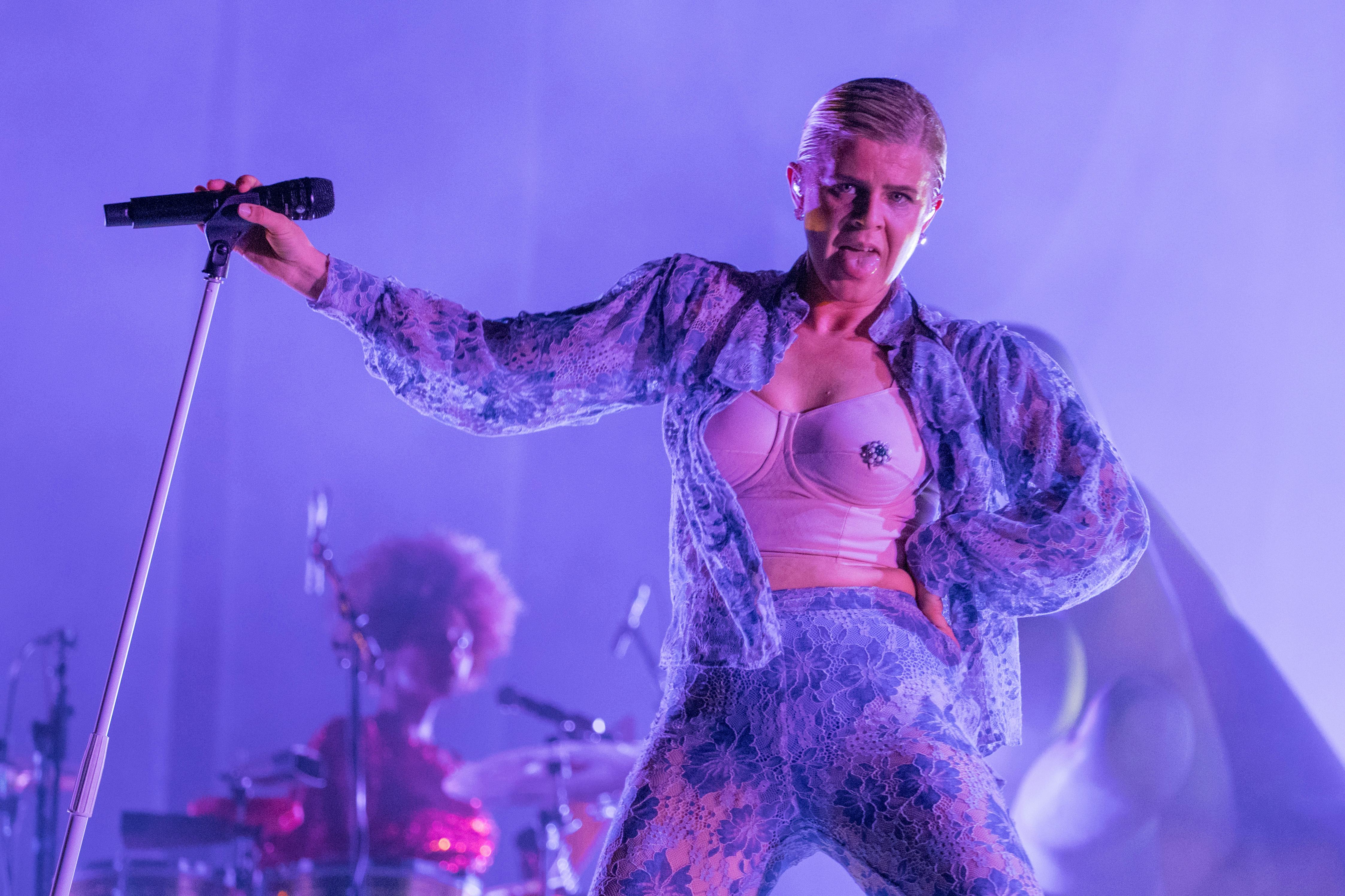 AUSTIN, TEXAS - OCTOBER 13: Singer-songwriter Robyn performs onstage during weekend two, day three o...
