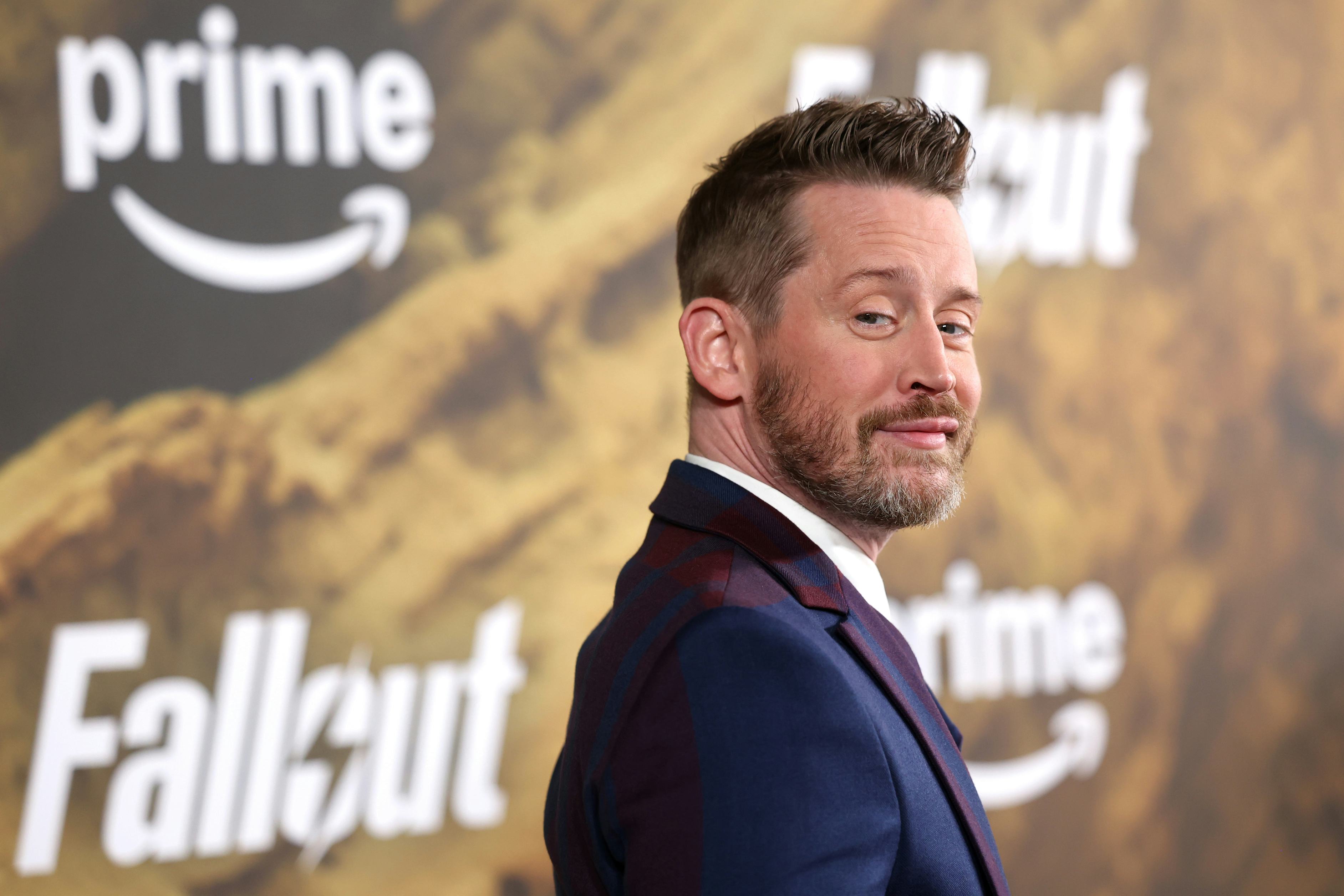LOS ANGELES, CALIFORNIA - DECEMBER 08: Macaulay Culkin attends the “Fallout” season two red carpet p...