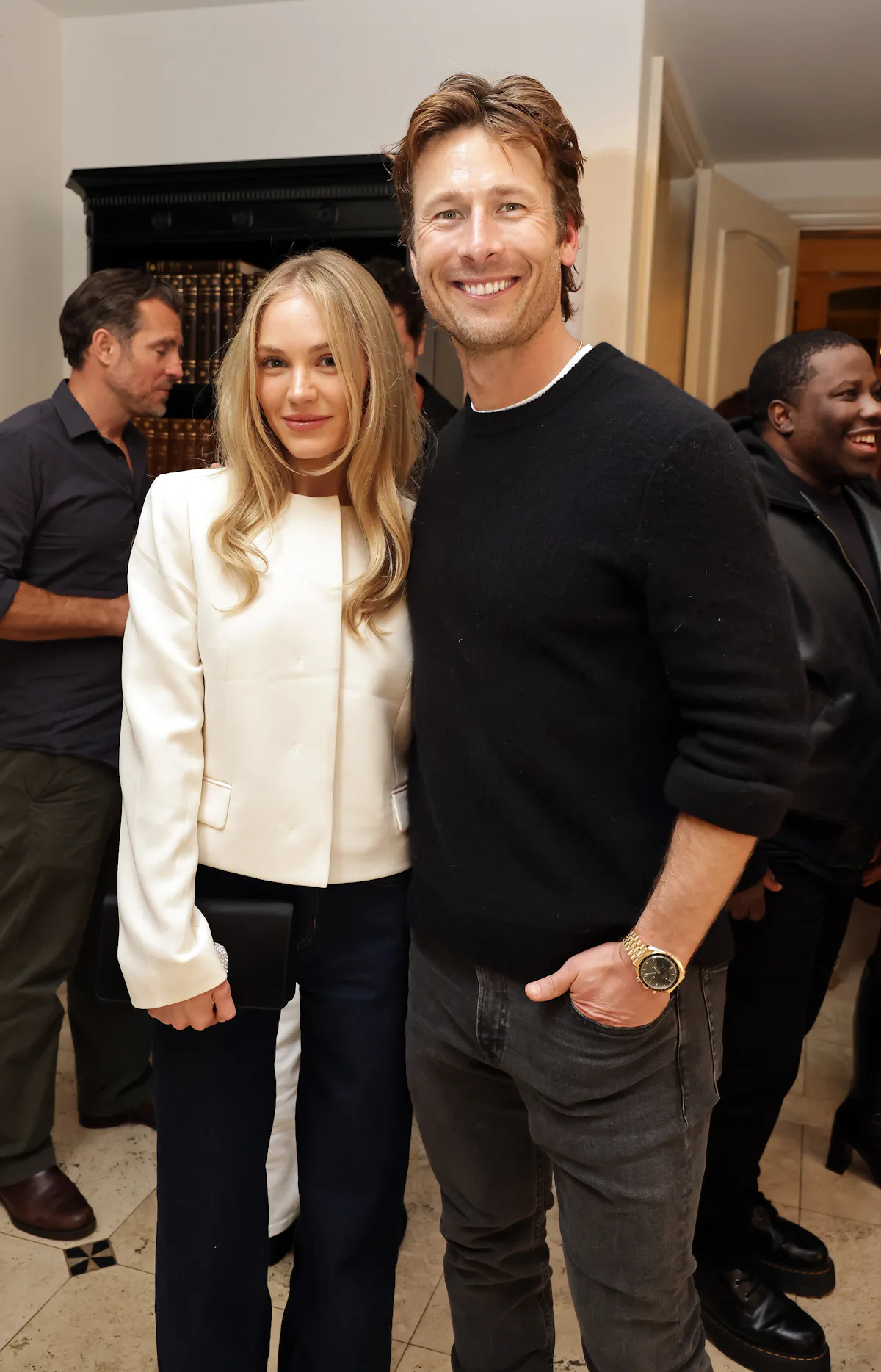 Glen Powell & Michelle Randolph Kiss Amid Dating Rumors