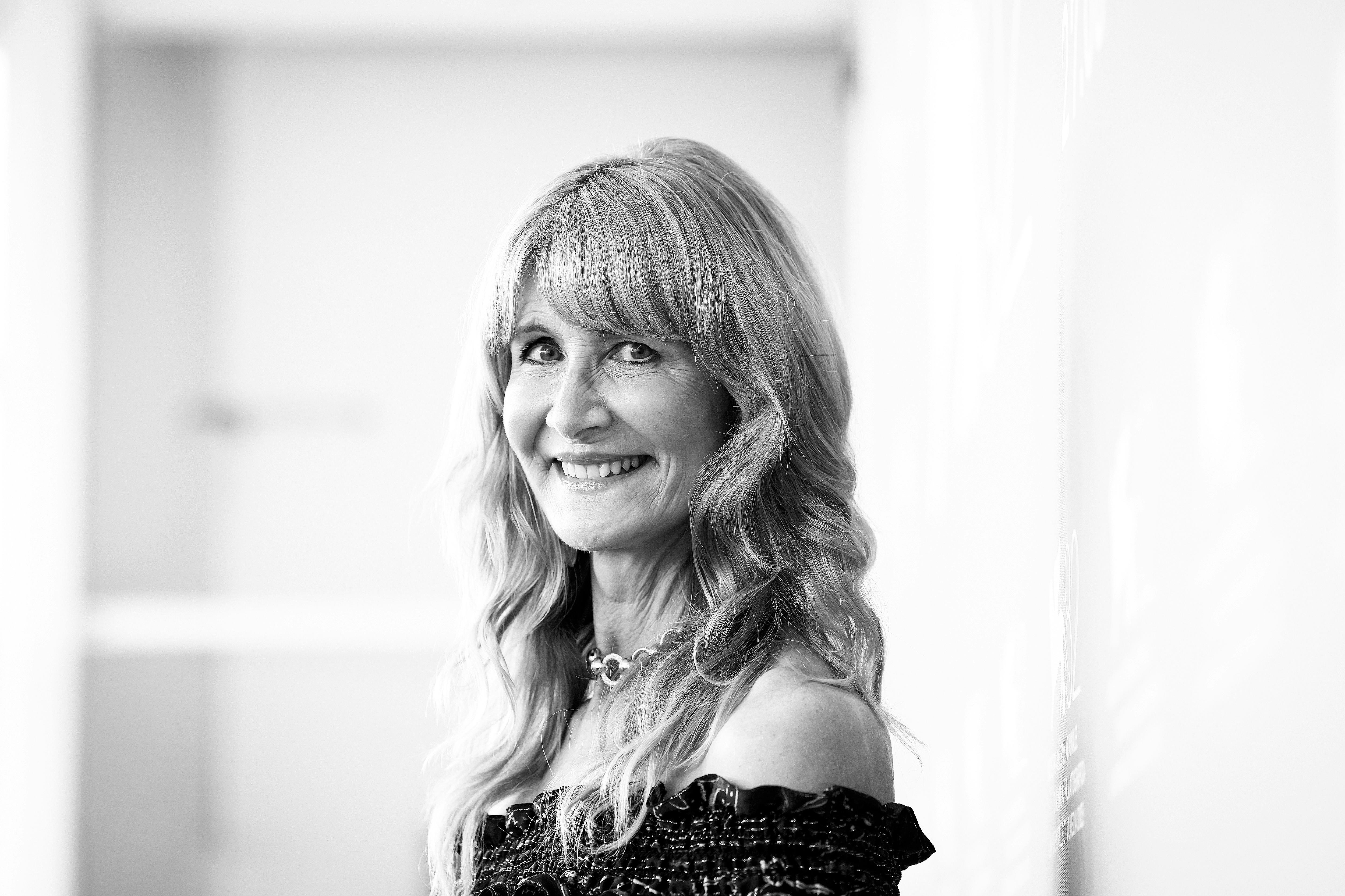 VENICE, ITALY - AUGUST 28: (EDITORS NOTE: This image has been converted to black and white.) Laura D...