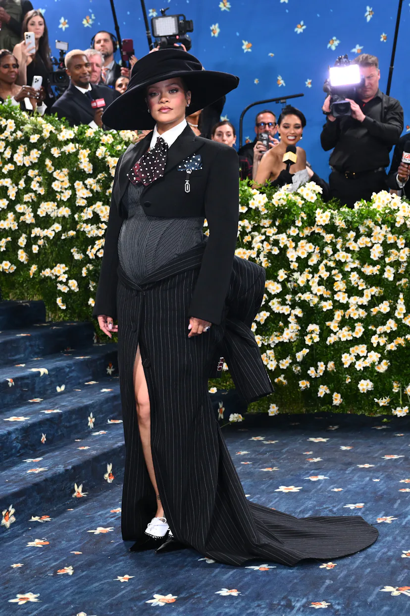 Rihanna attending the Metropolitan Museum of Art Costume Institute Benefit Gala 2025 in New York, US...