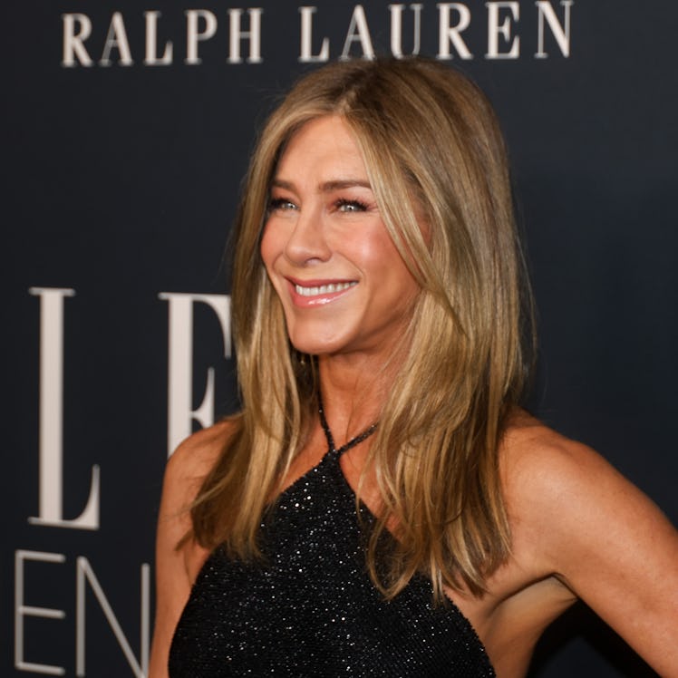 LOS ANGELES, CALIFORNIA - NOVEMBER 17: Jennifer Aniston attends Elle Women In Hollywood 2025 at Fou...