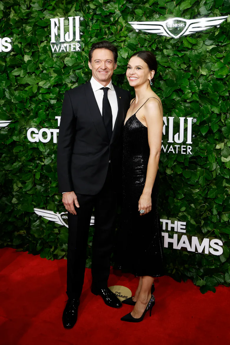 NEW YORK, NEW YORK - DECEMBER 01: Hugh Jackman ad Sutton Foster attend the 35th Gotham Film Awards a...
