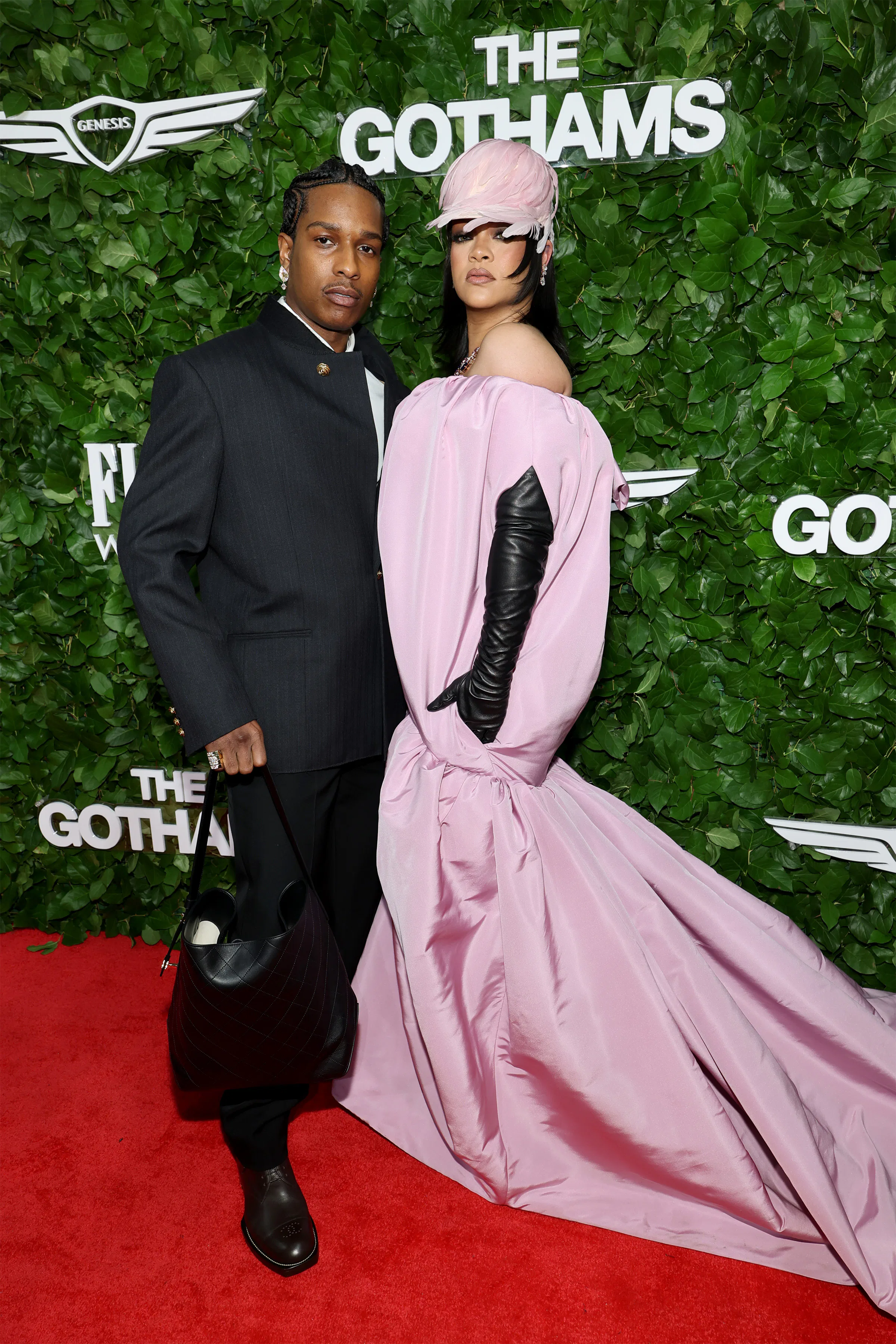NEW YORK, NEW YORK - DECEMBER 01: (L-R) A$AP Rocky and Rihanna attend The Gotham Awards at Cipriani ...