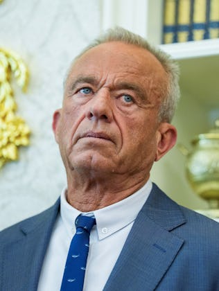 Robert F. Kennedy Jr., US secretary of Health and Human Services (HHS), during an executive order si...