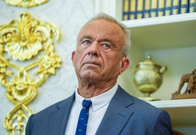 Robert F. Kennedy Jr., US secretary of Health and Human Services (HHS), during an executive order si...