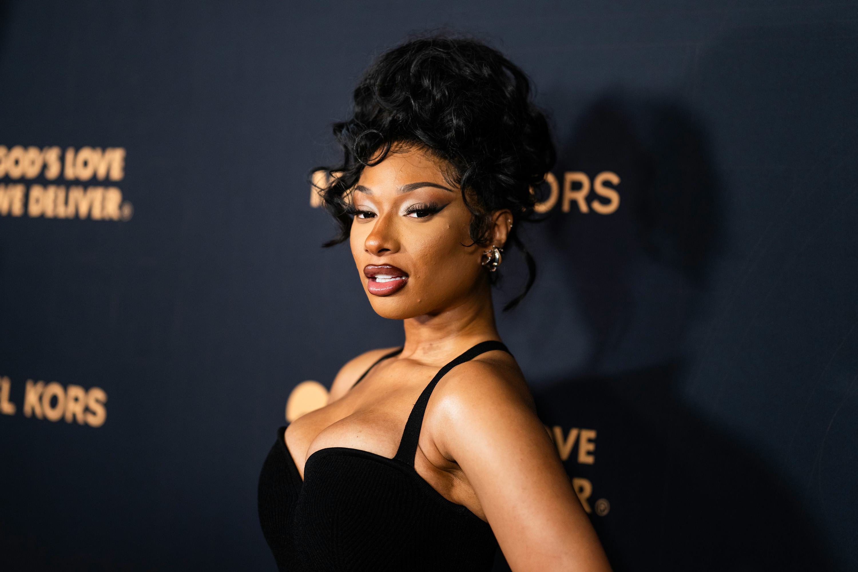 Megan Thee Stallion attends God's Love We Deliver Golden Heart Awards at Cathedral of St. John the D...