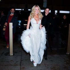 Sydney Sweeney is seen in Midtown on December 02, 2025 in New York City.