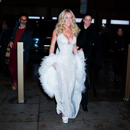 Sydney Sweeney is seen in Midtown on December 02, 2025 in New York City.