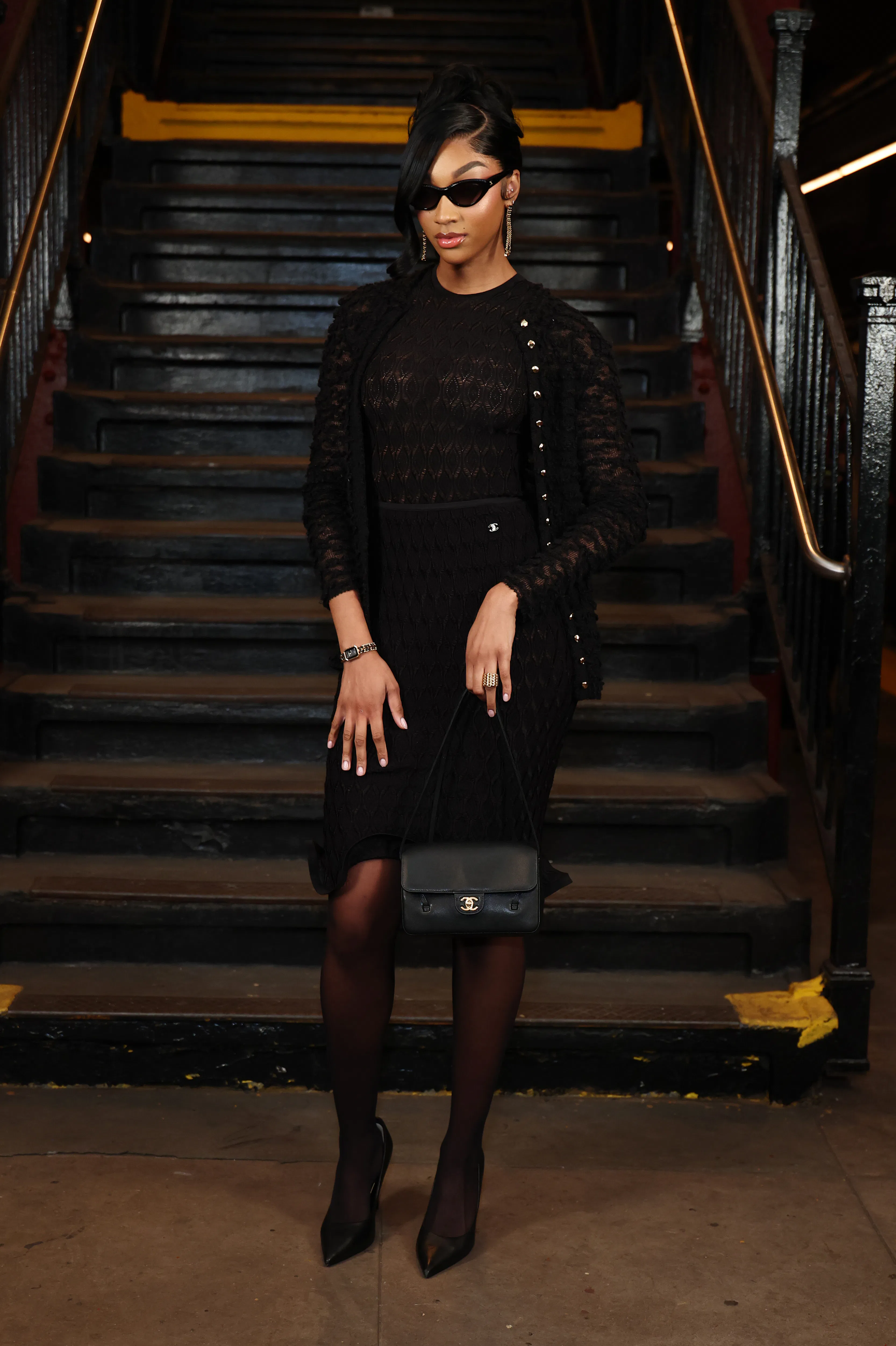 Angel Reese attends the CHANEL Métiers d’Art Show 2026 on December 02, 2025 in New York City. 