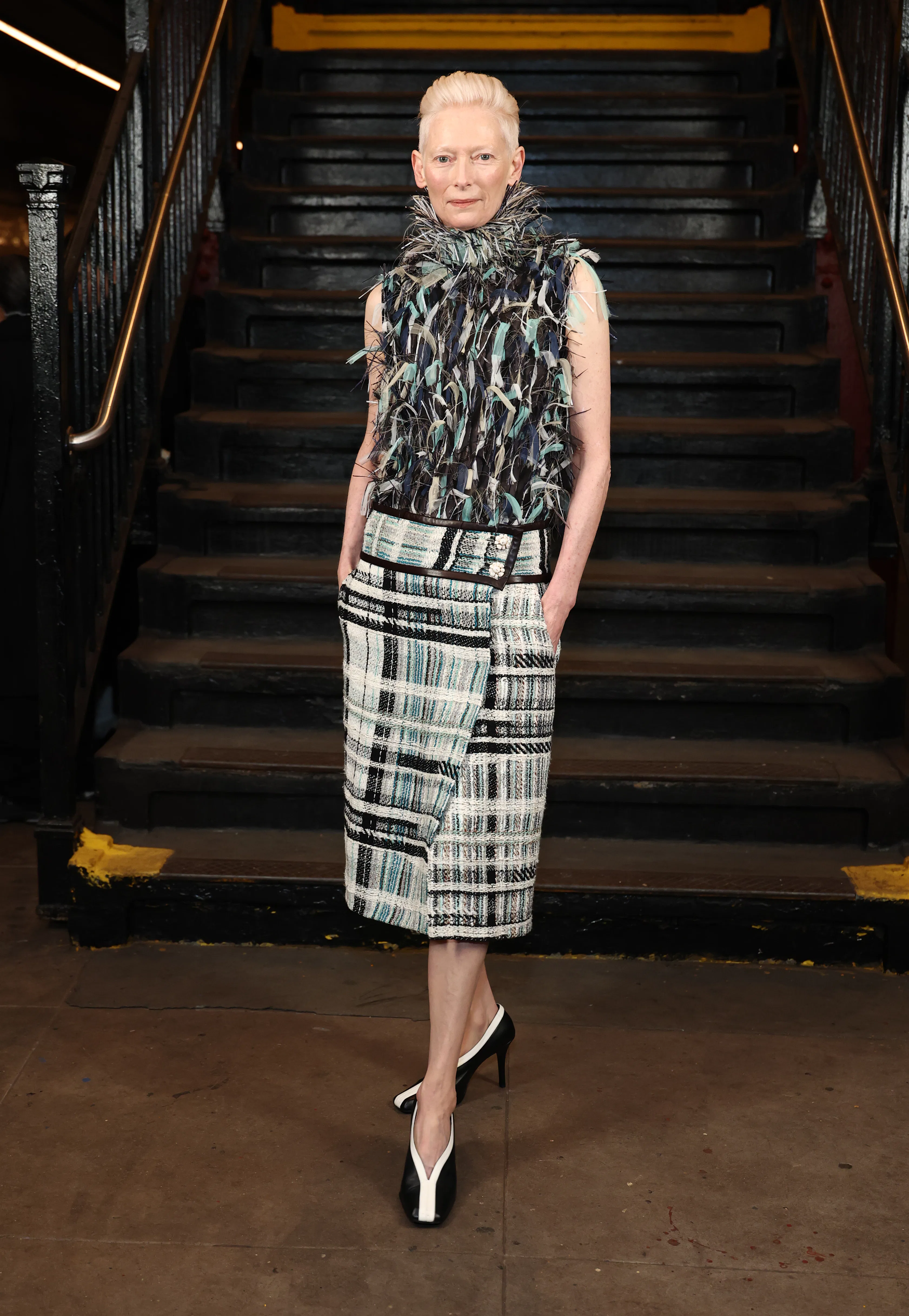 Tilda Swinton attends the CHANEL Métiers d’Art Show 2026 on December 02, 2025 in New York City. 
