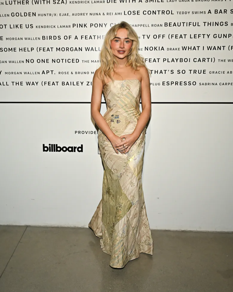 Sabrina Carpenter's Patchwork Dress Was Once Worn by Penlope Cruz Sabrina Carpenter's Patchwork Dress Was Once Worn by Penlope Cruz