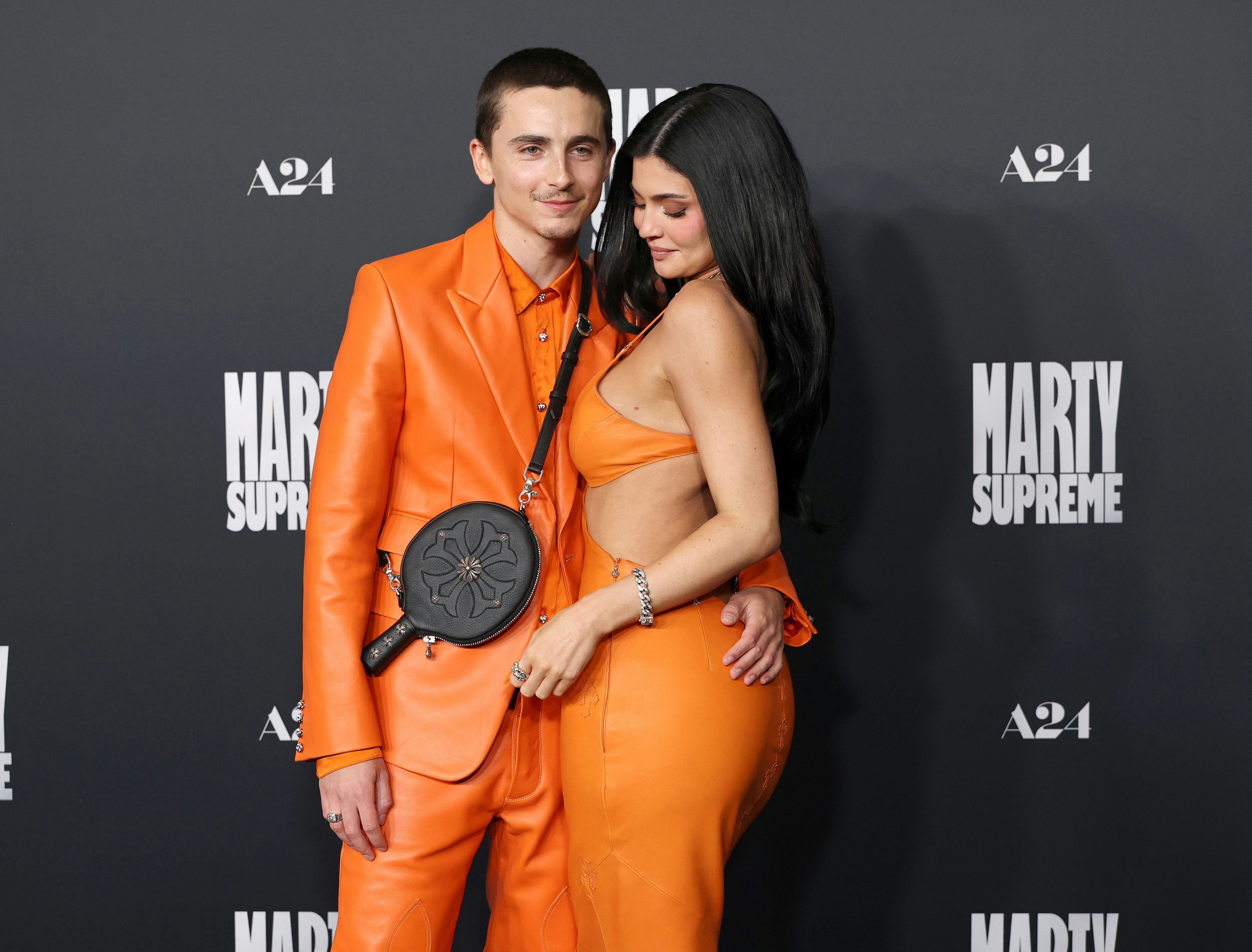 Timothée Chalamet and Kylie Jenner attended the 'Marty Supreme' premiere as a couple.