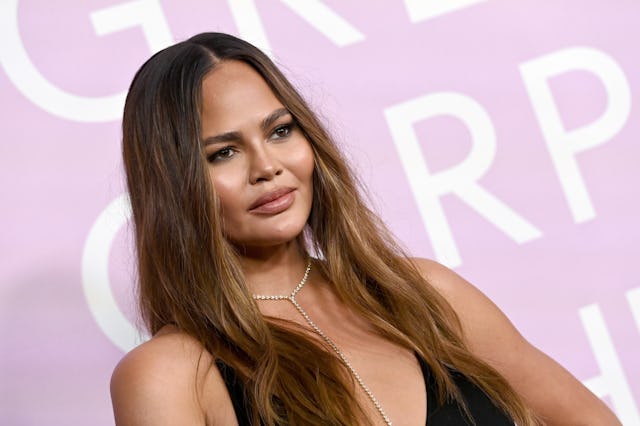 Chrissy Teigen attends the 2024 Green Carpet Fashion Awards at 1 Hotel West Hollywood on March 06, 2...
