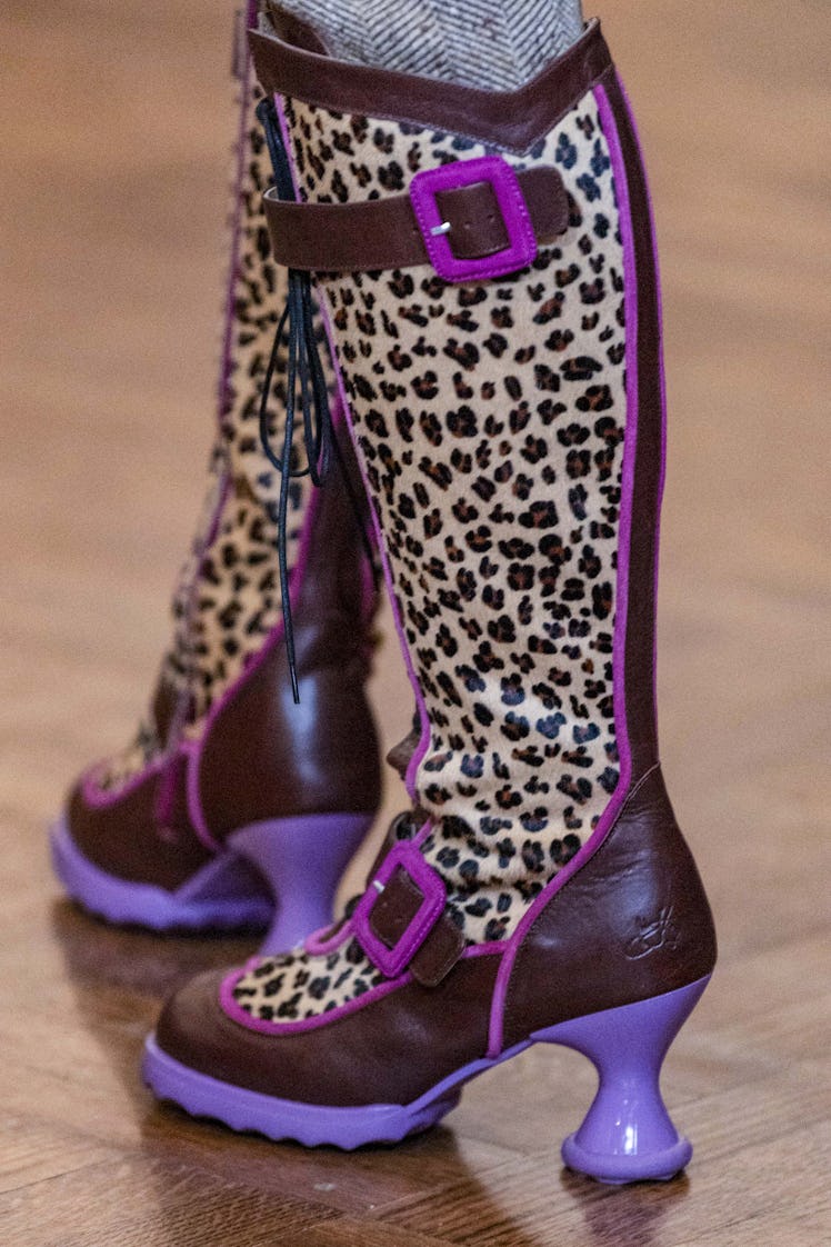 NEW YORK, USA - FEBRUARY 08: A model walks the runway during the Anna Sui Ready to Wear Fall/Winter ...