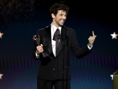 Michael Urie accepts the Best Supporting Actor in a Comedy Series award for "Shrinking" at the Criti...