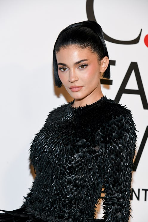 Kylie Jenner wore a cleavage-baring LBD for date night with Timothée Chalamet.