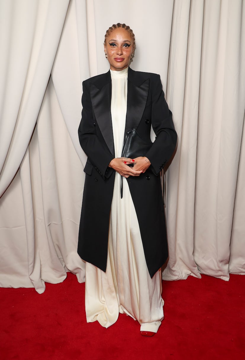 Лондон, Англия - 16 февраля: Адвоа Абоа присутствует в британской Vogue X GQ Bafta Fashion & Film Part ...