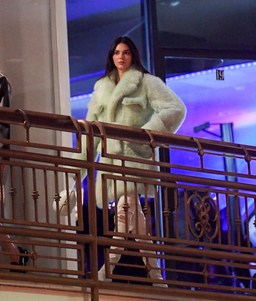 LOS ANGELES, CA - OCTOBER 27: Kendall Jenner is seen leaving Sushi Park on October 27, 2023 in Los A...
