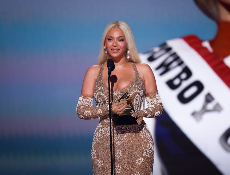 Beyoncé at The 67th Annual Grammy Awards, airing live from Crypto.com Arena in Los Angeles, Californ...