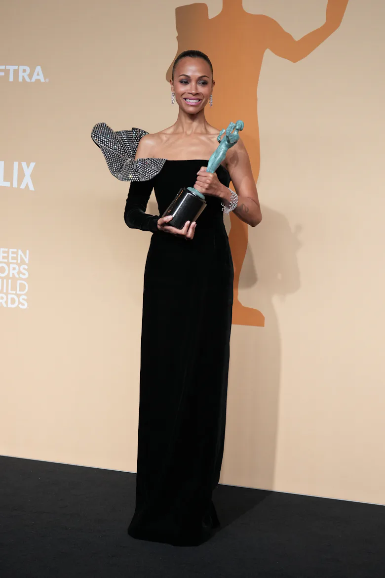 Zoe Saldaa's Best Red Carpet Style Is the Epitome of Effortlessness Zoe Saldaa's Best Red Carpet Style Is the Epitome of Effortlessness