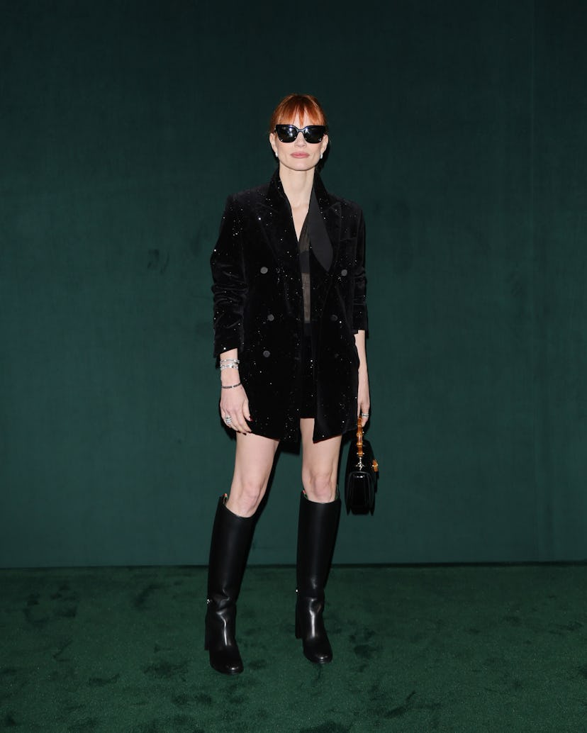 Милан, Италия - 25 февраля: Джессика Честейн присутствует на падении Гуччи - Женский осень/зима 2025/2026 ...