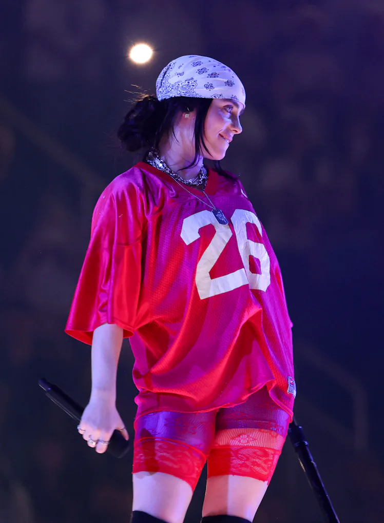 billie eilish purple dress Billie Eilish on her love of fashion and why she opts for oversized styles