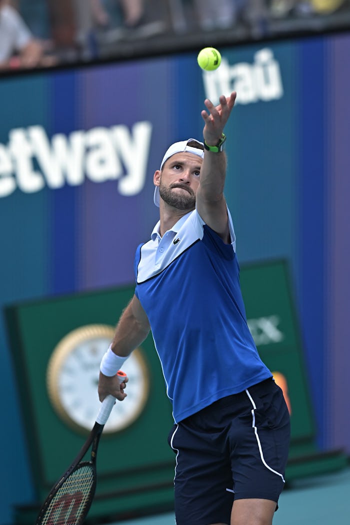 Grigor Dimitrov (Bulgaria) during men’s singles finals at the Miami Open 2024.