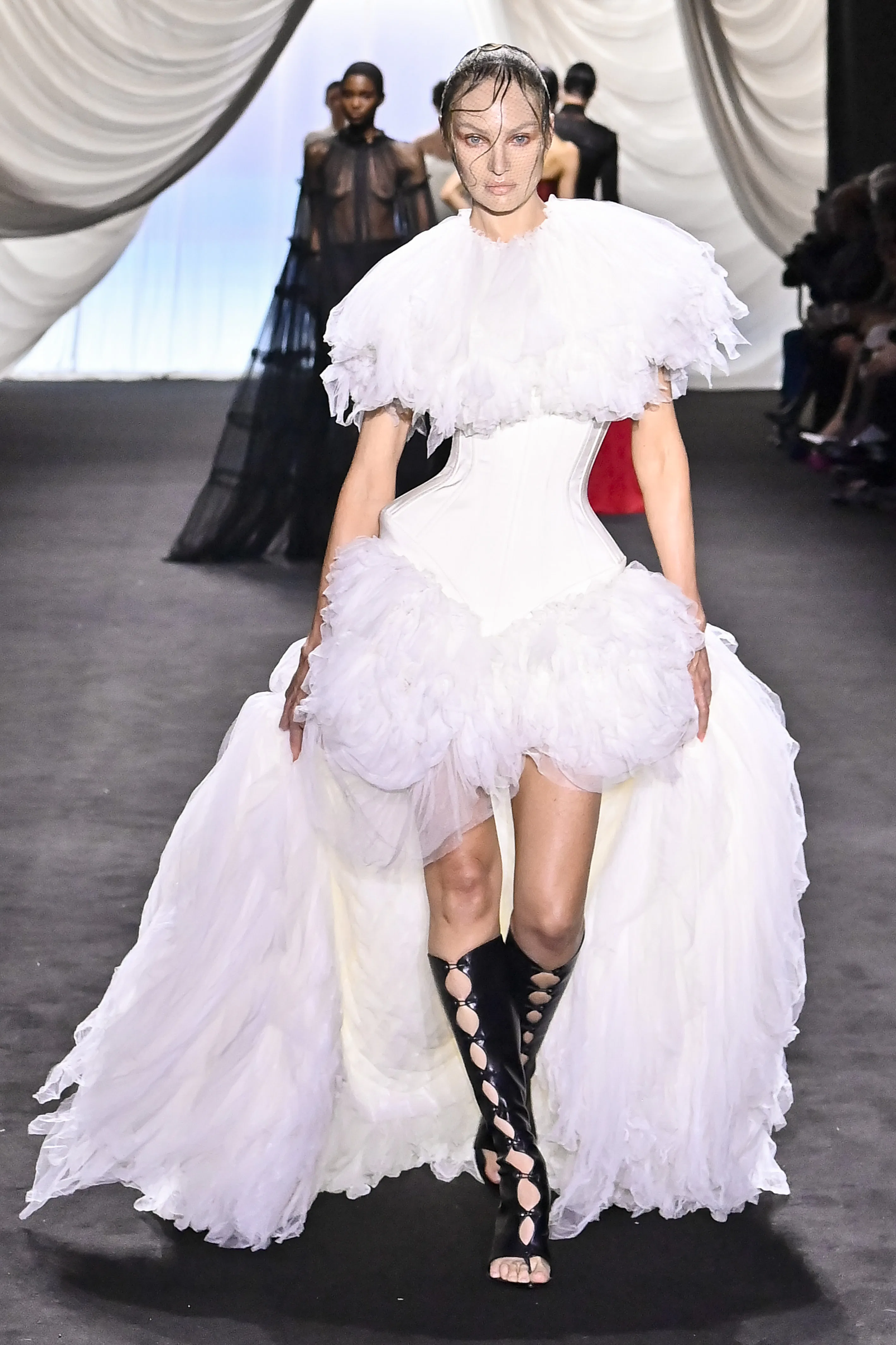 Charli XCX Is Cinched In Jean Paul Gaultier Couture At The Grammys