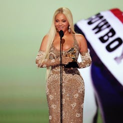 Beyoncé accepts the Best Country Album award for "COWBOY CARTER" onstage during the 67th Annual GRAM...