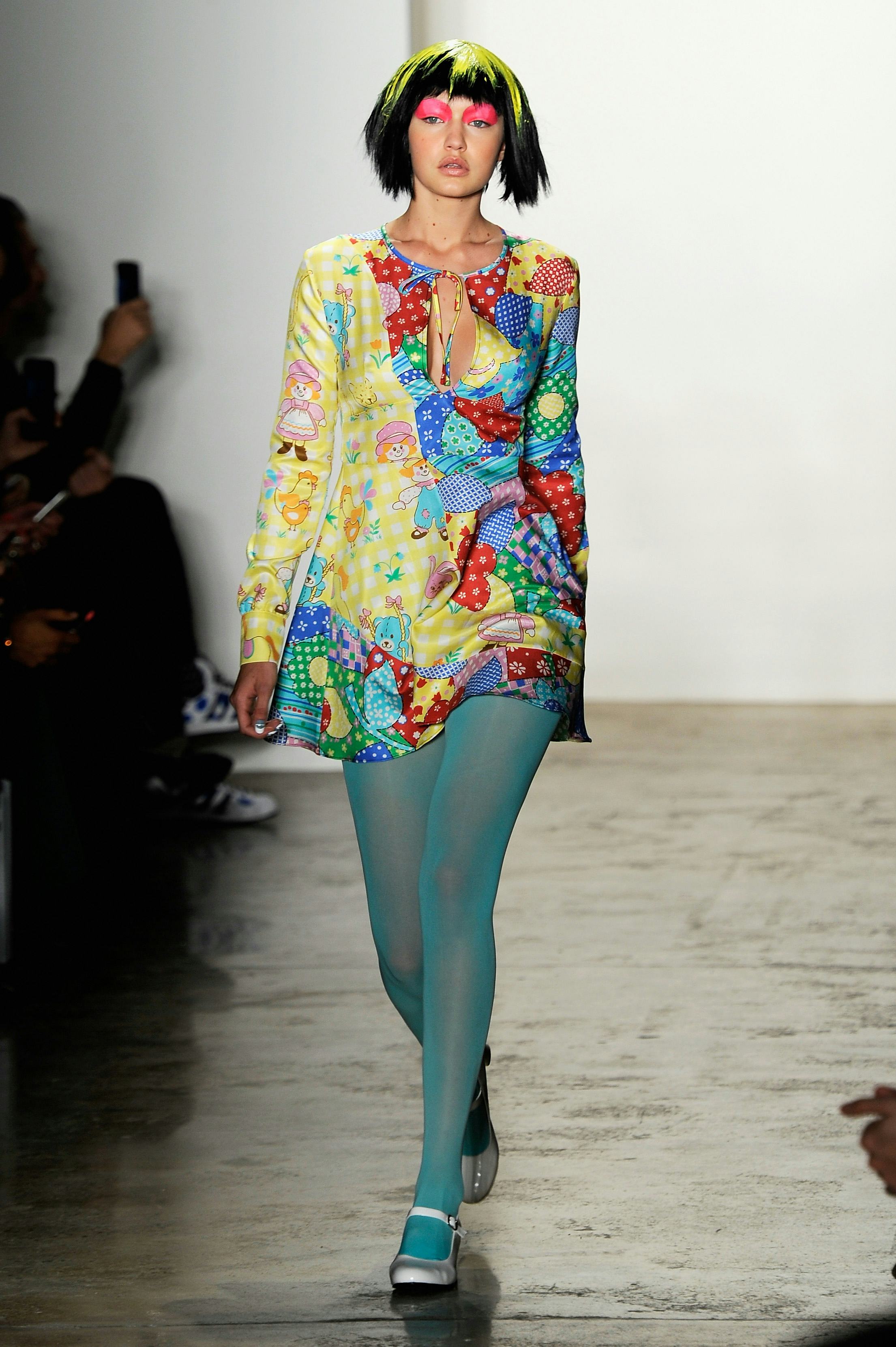 Gigi Hadid walks the runway at the Jeremy Scott fashion show during Mercedes-Benz Fashion Week Fall &hellip;