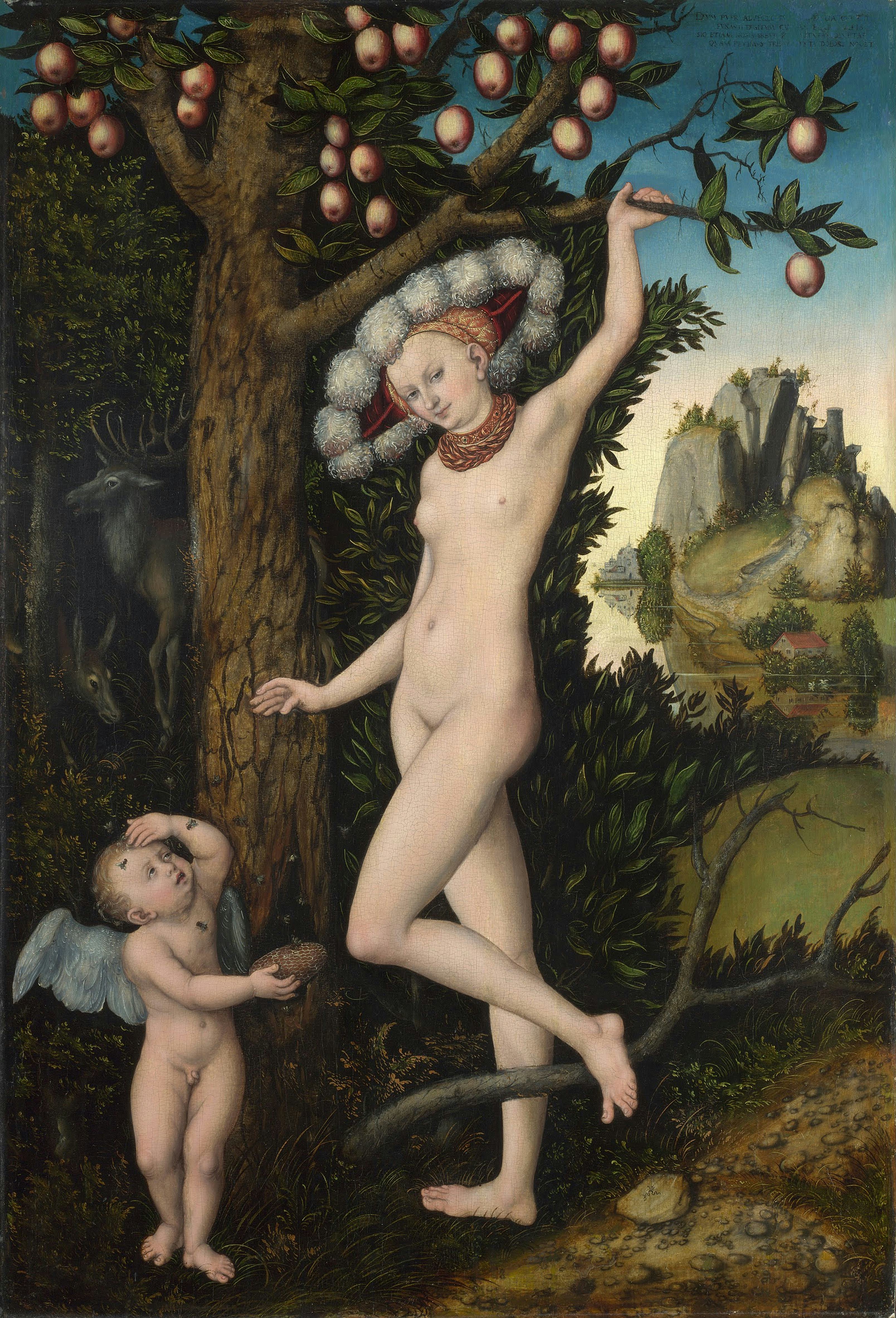 Cupid complaining to Venus, c. 1525. Found in the collection of the National Gallery, London. (Photo&hellip;