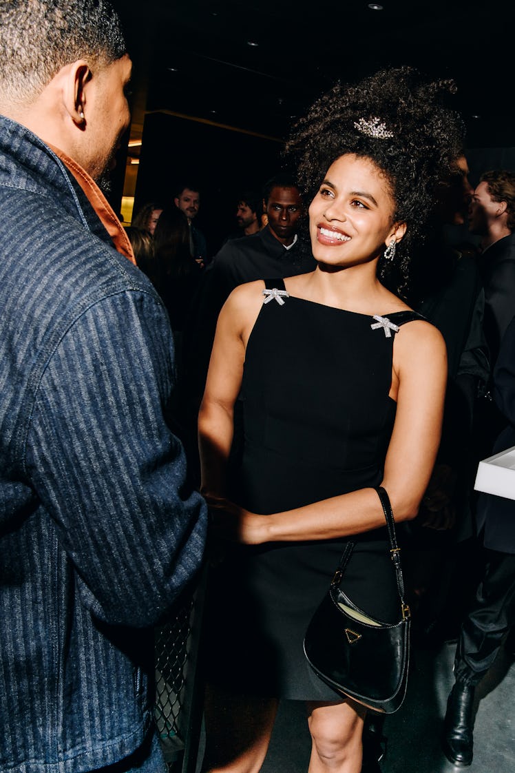 Kelvin Harrison Jr., Zazie Beetz at the Prada Cocktail Party held at Prada SoHo on February 06, 2025...