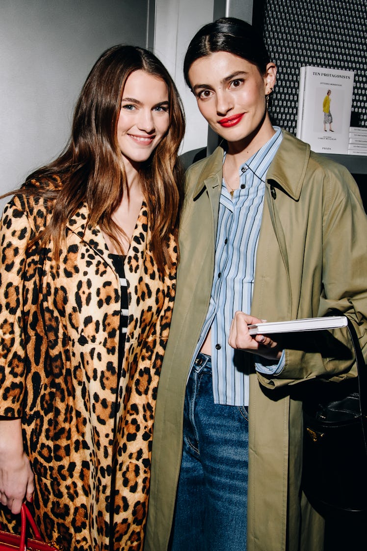 Chloe East, Diana Silvers at the Prada Cocktail Party held at Prada SoHo on February 06, 2025 in New...