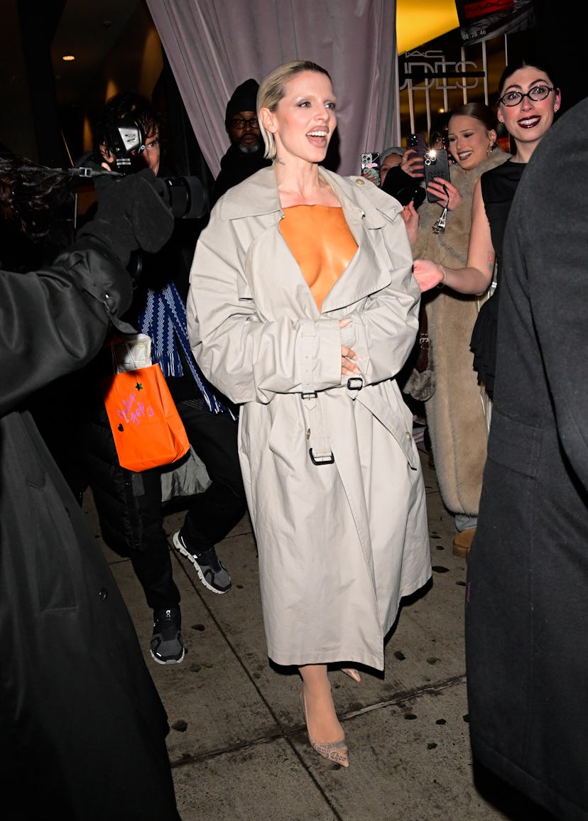 Julia Fox is seen in Soho on February 06, 2025 in New York City.