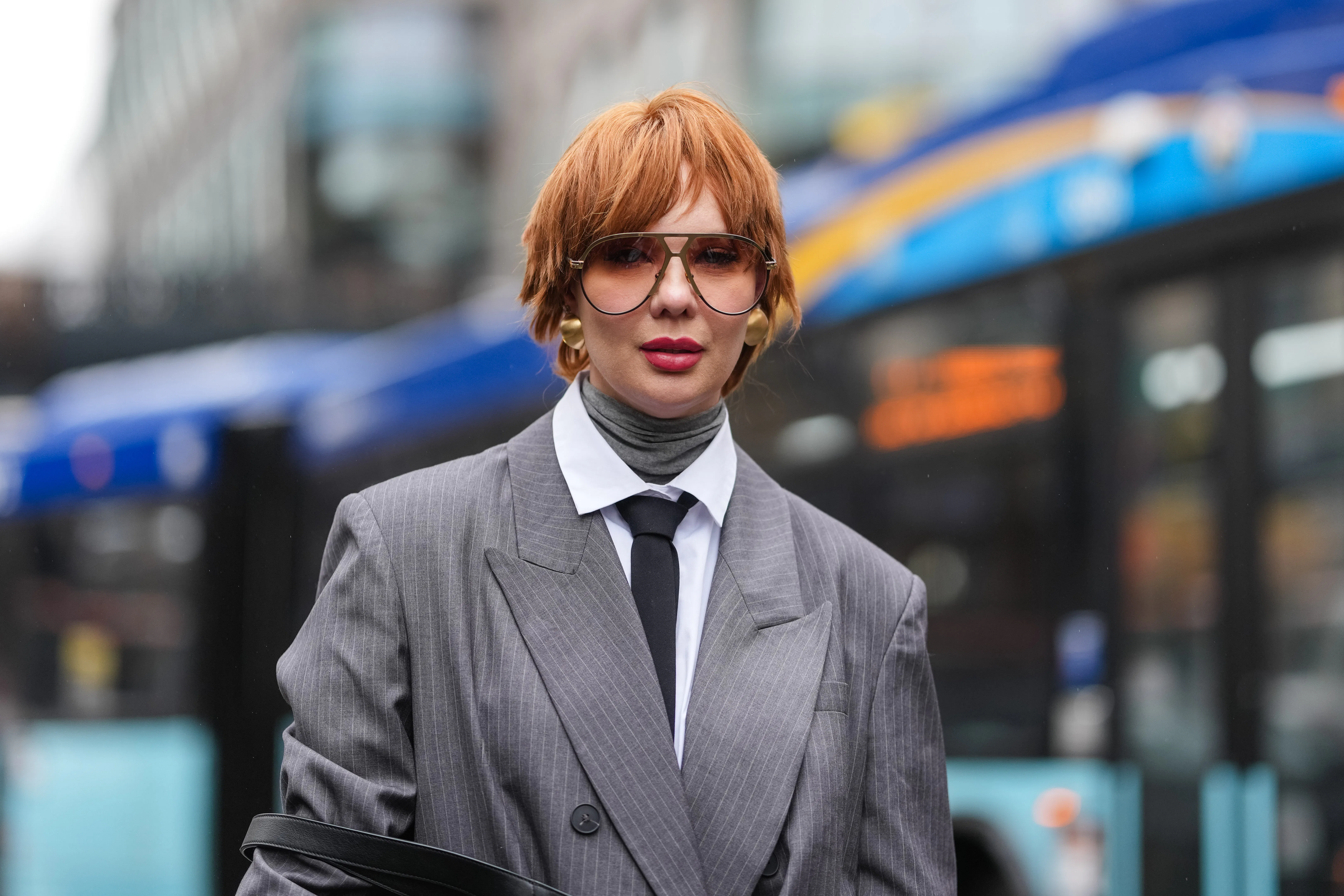 New York Fashion Week Fall/Winter 2025 Street Style Beauty Looks 