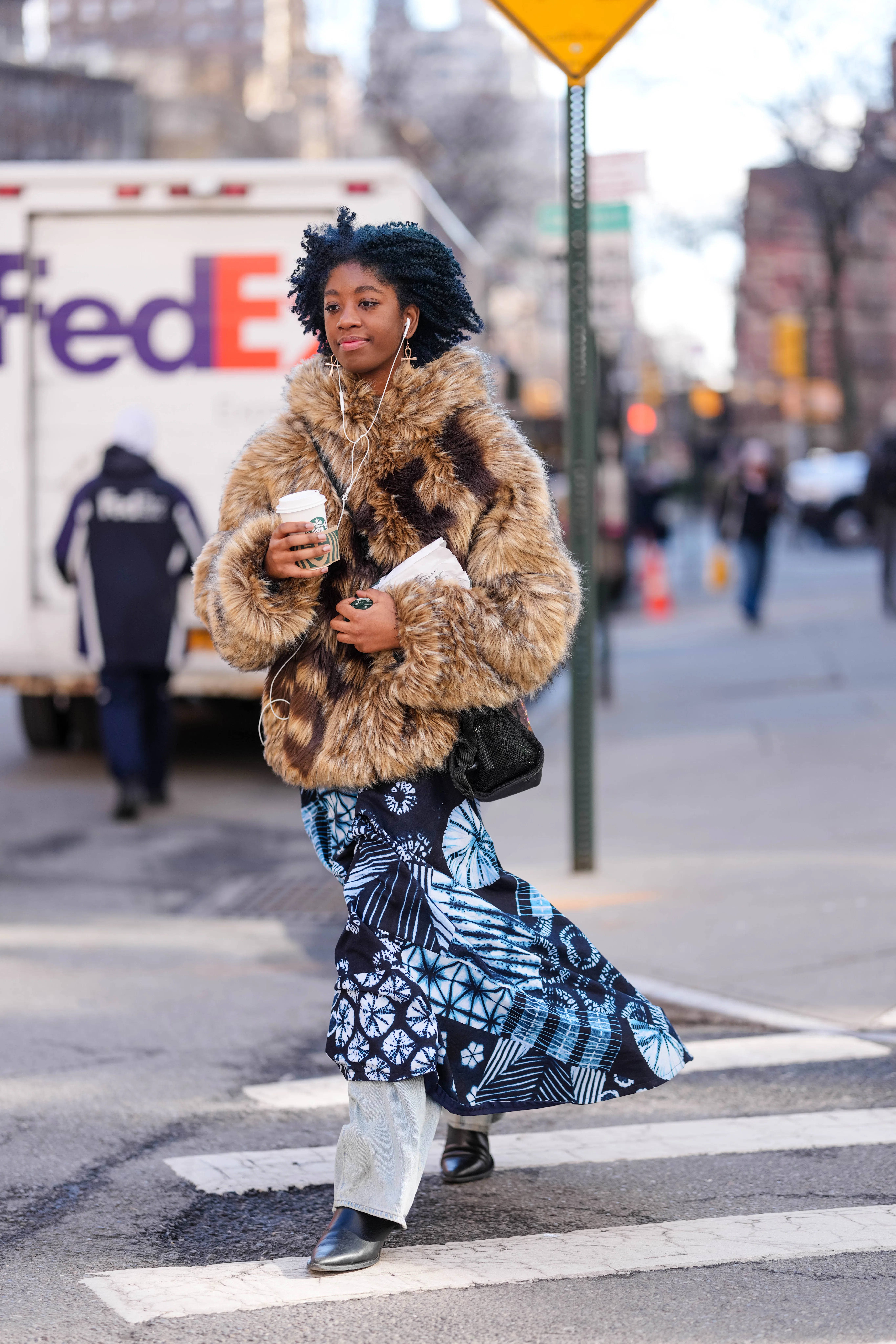 princess polly baby blue dress NYC Winter Outfits: What to Wear in New York City for Winter main image 0