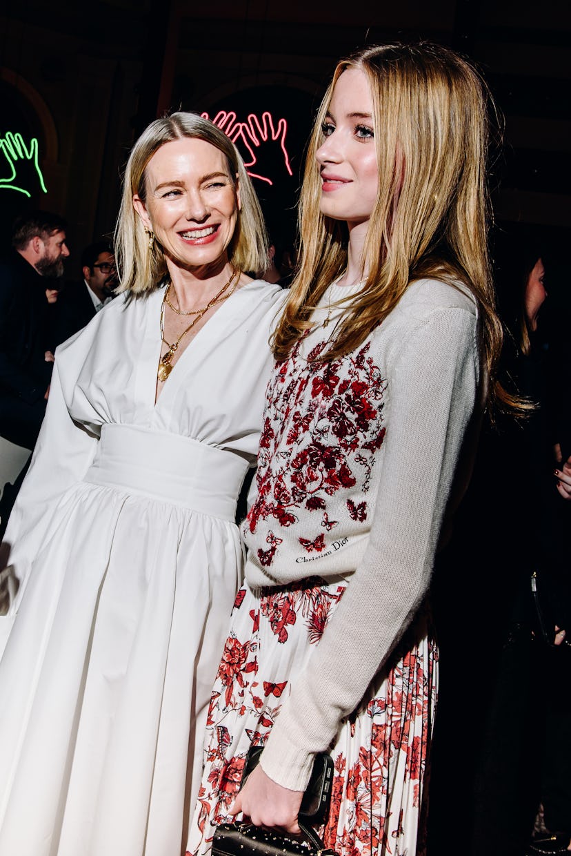 Naomi Watts and daughter Kai Schreiber at Dior Pre-Fall 2024 Show