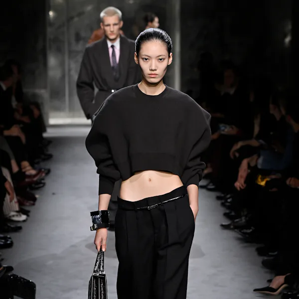 A model walks the runway during the Tom Ford Womenswear Fall/Winter 2025-2026 show