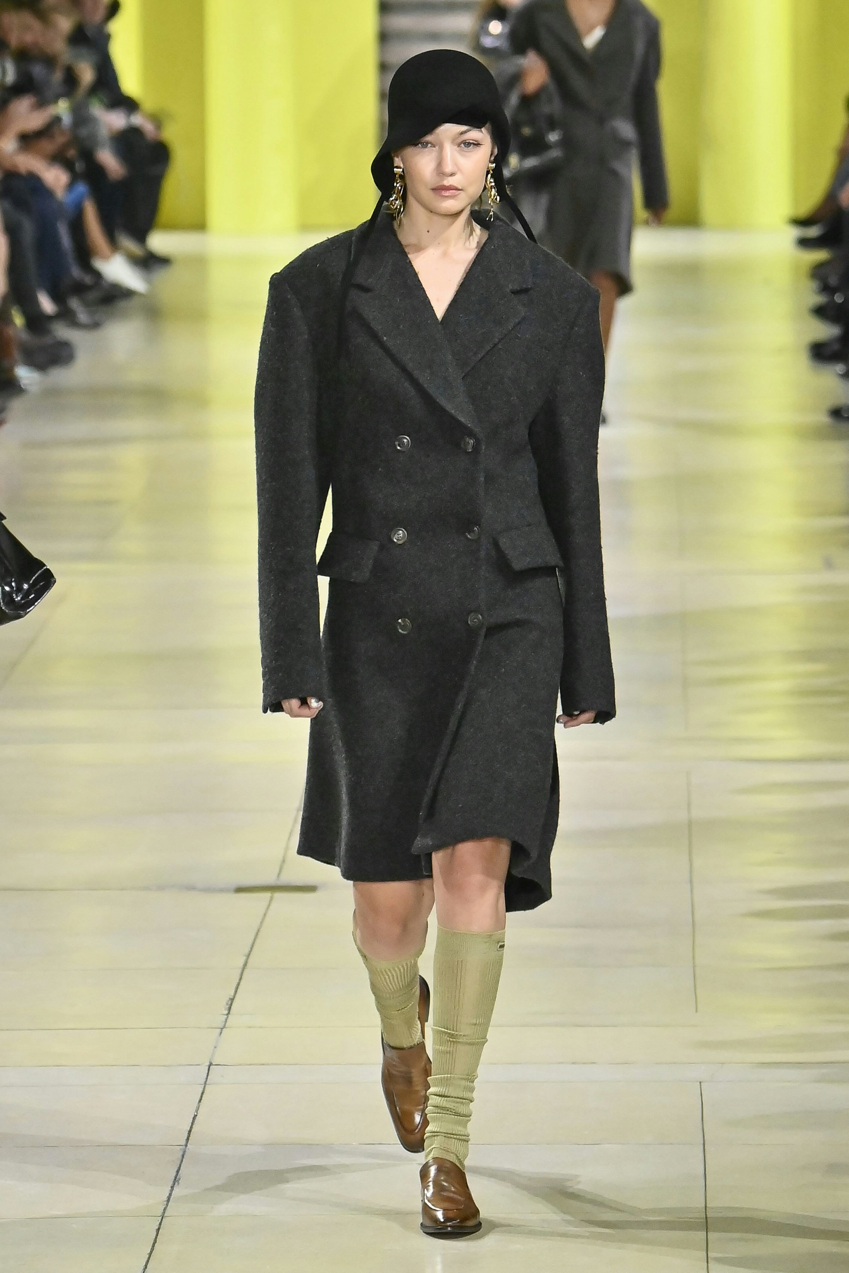 Gigi Hadid walks the runway during the Miu Miu Ready to Wear Fall/Winter 2025-2026 fashion show as p&hellip;