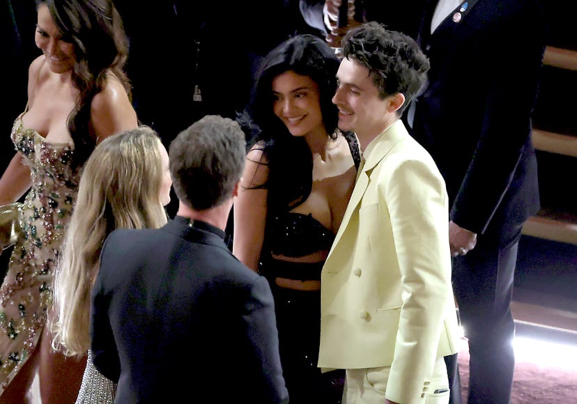 Kylie Jenner and Timothée Chalamet attend the 97th Annual Oscars