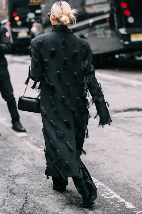 Streetstyle during New York RTW Fall Fashion Week 2025