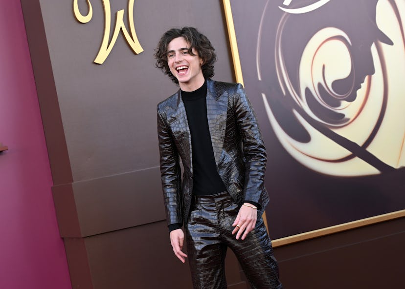 Timothée Chalamet attends the Los Angeles Premiere of “Wonka”