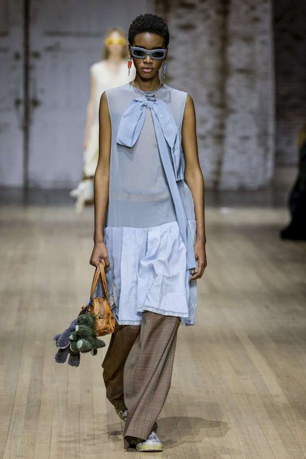 NEW YORK, USA - FEBRUARY 10: A model walks the runway during the Coach Ready to Wear Fall/Winter 202...