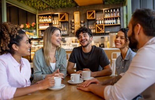 People enjoying funny, clean jokes