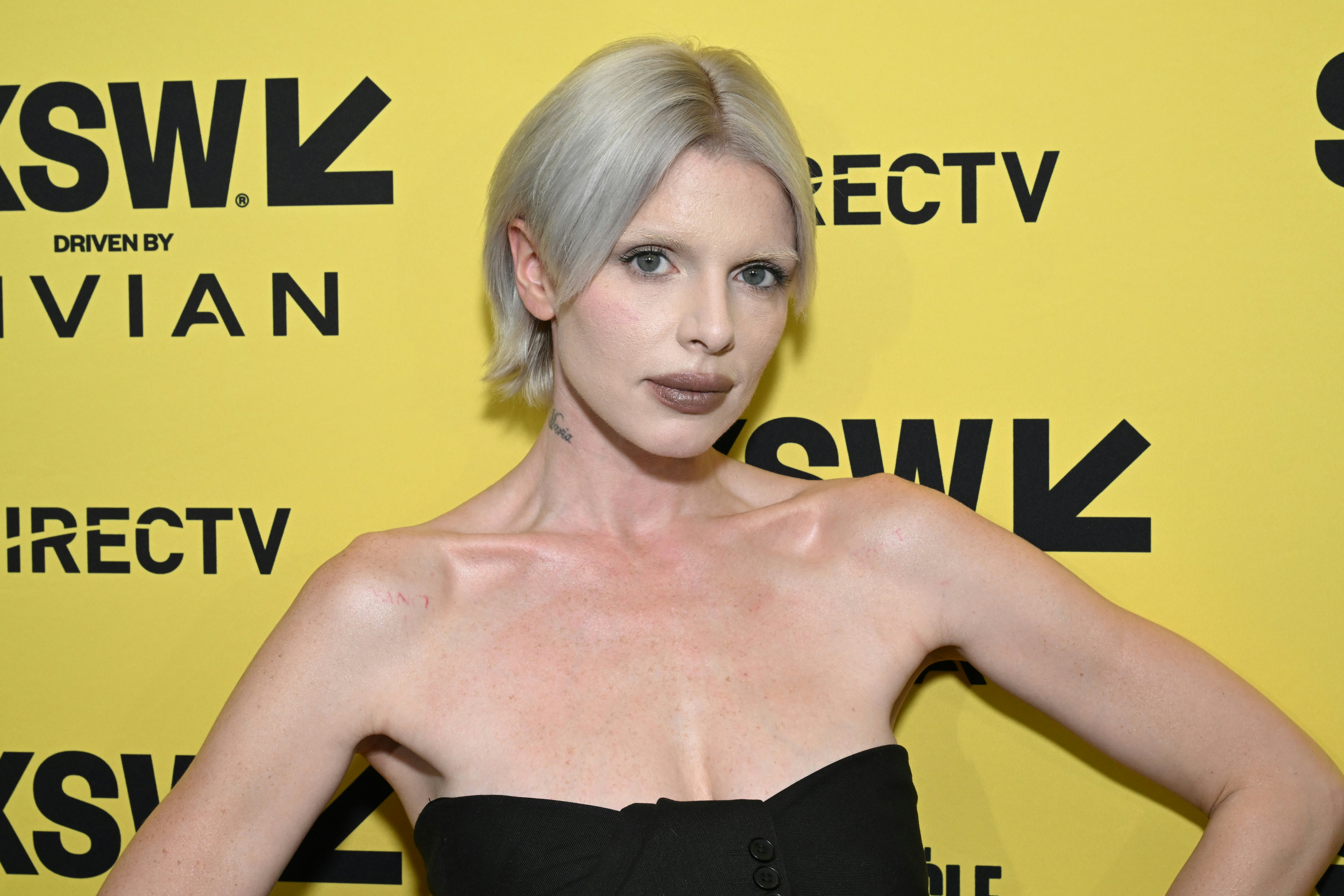 Julia Fox Wore A Sexy "Sleeve Dress" Full Of Cutouts To SXSW