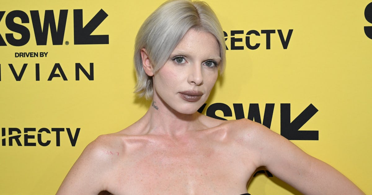 Julia Fox Wore A Sexy "Sleeve Dress" Full Of Cutouts To SXSW