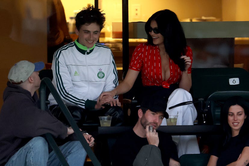 Timothee Chalamet and Kylie Jenner attend Indian Wells