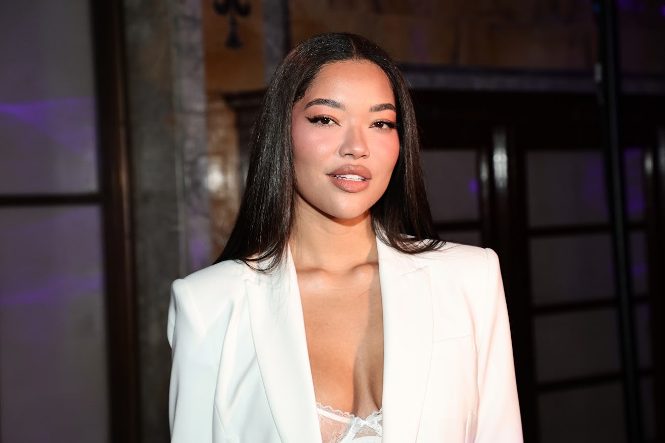 NEW YORK, NEW YORK - FEBRUARY 10: Ming Lee Simmons attends the Prabal Gurung show during New York Fa...