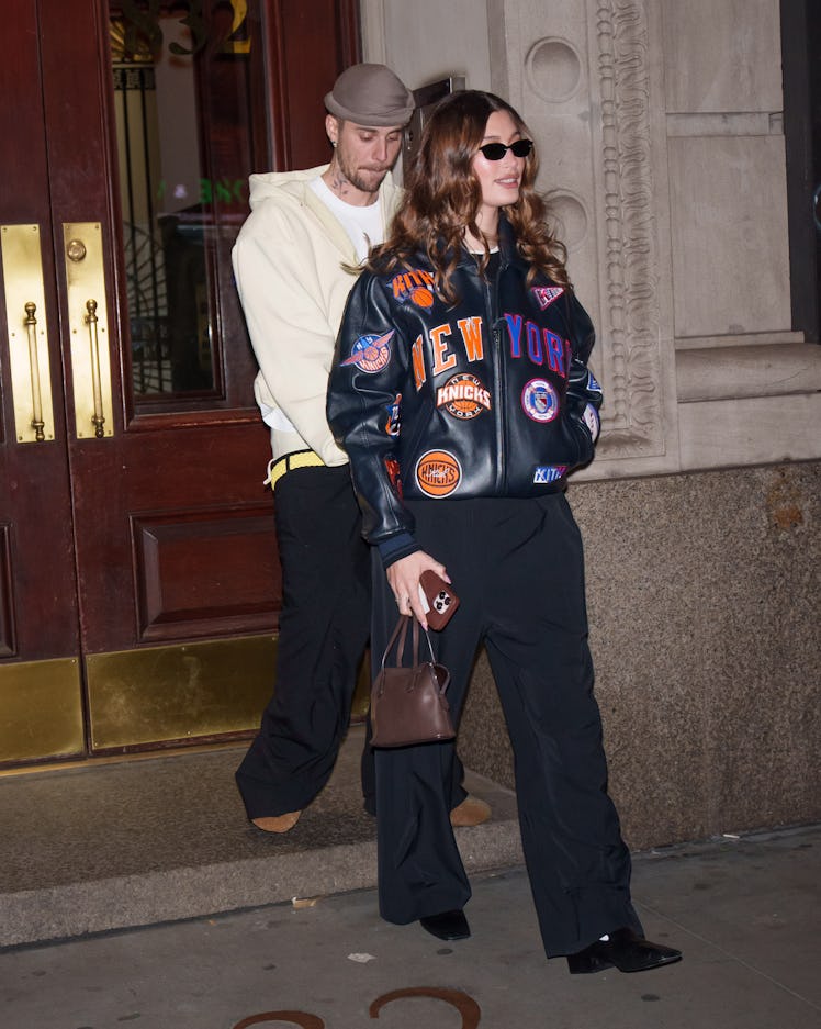 NEW YORK, NY - FEBRUARY 01: Justin Bieber and Hailey Bieber are seen on February 1, 2025 in New York...